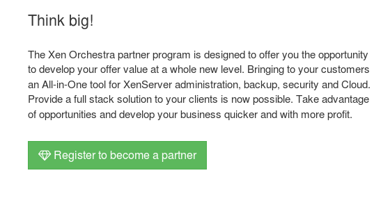 Register to become a partner button