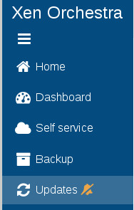 Update menu in XOA