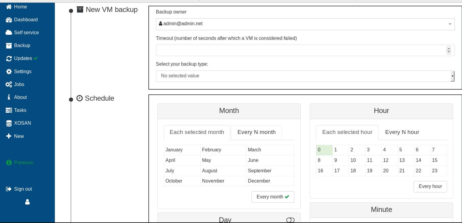 Backup scheduling