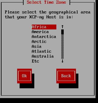 Timezone selection