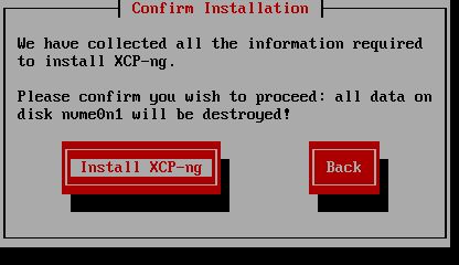 Confirm installation