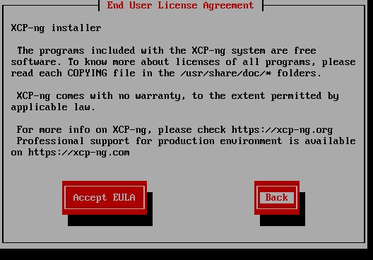 EULA screen