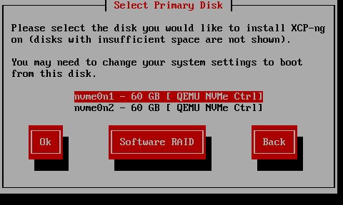 System disk selection