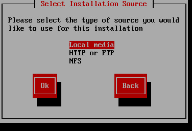 Installation source selection