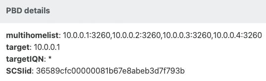 SR Hosts tab showing multipath status